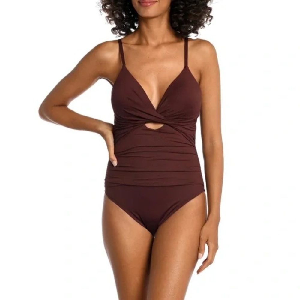 La Blanca Brown One Piece Swimsuit